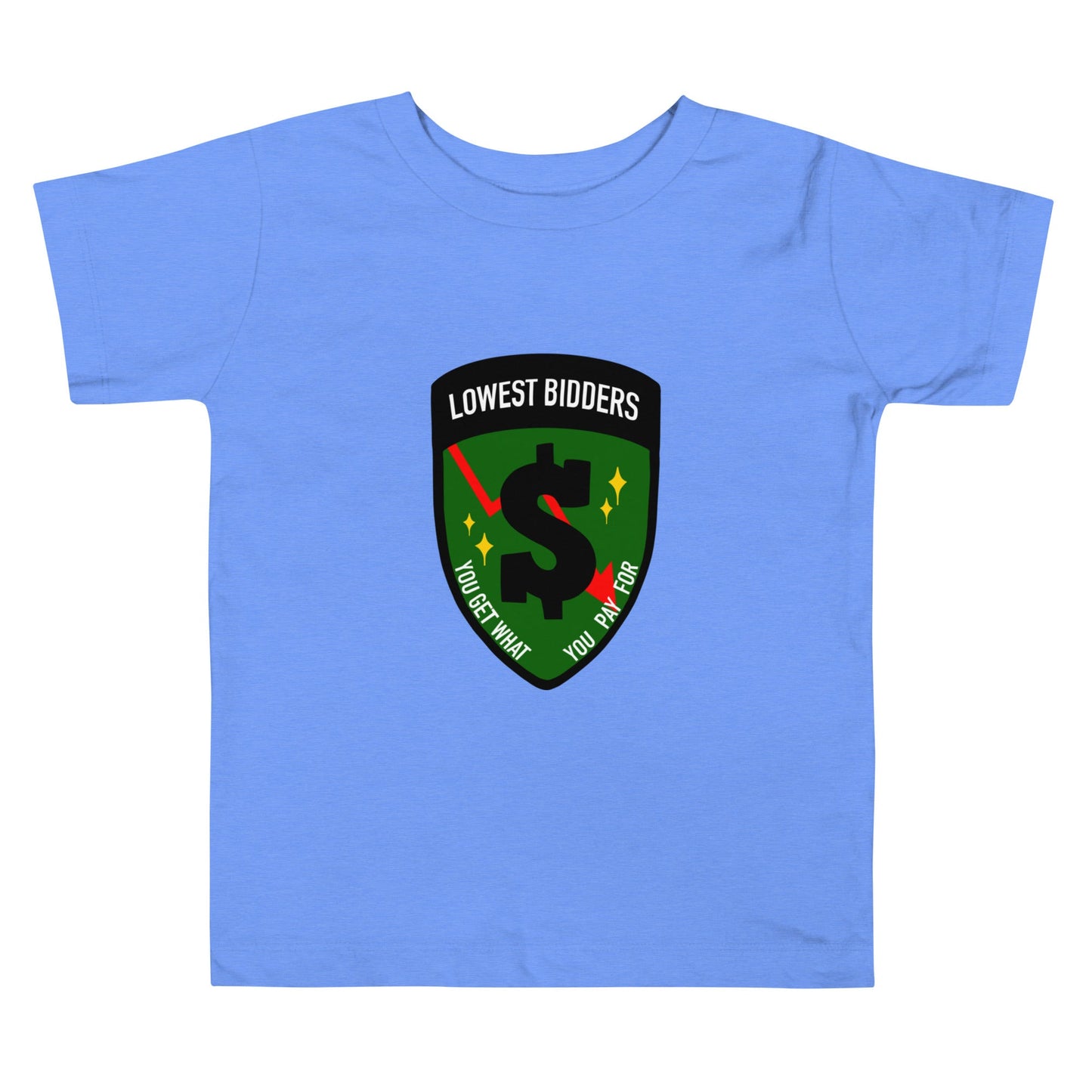 Performance | Toddler T-Shirt | The Lowest Bidders | Emblem Logo