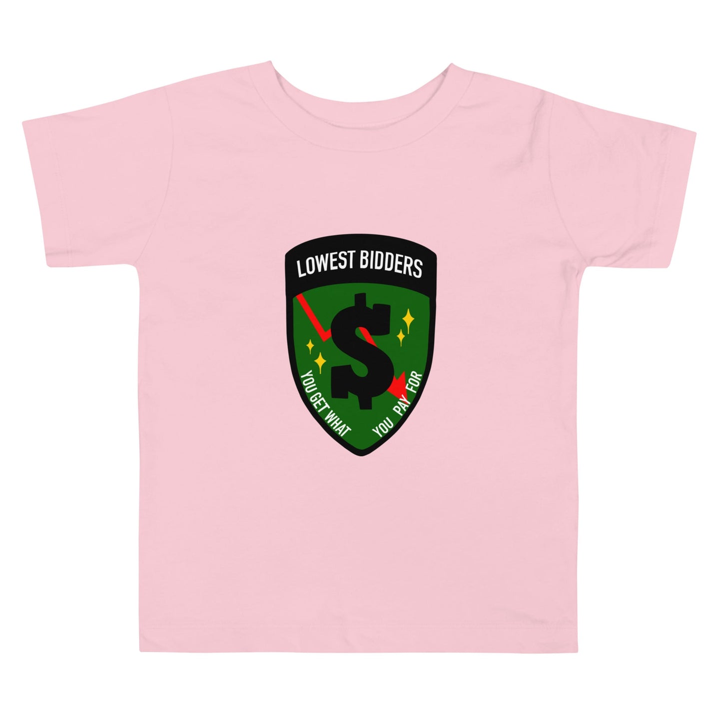 Performance | Toddler T-Shirt | The Lowest Bidders | Emblem Logo