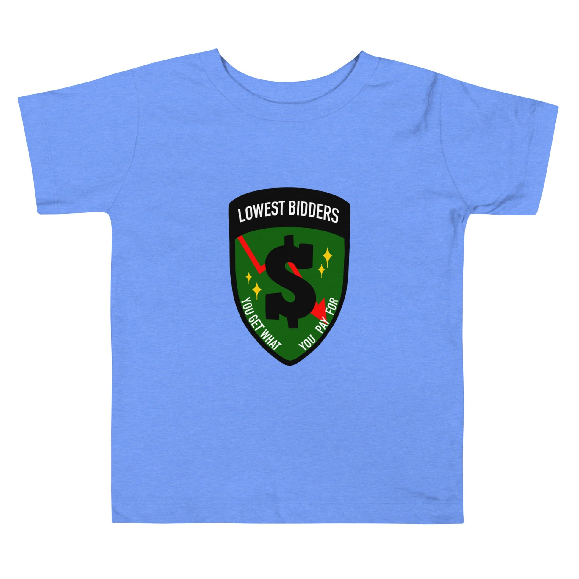 Performance | Toddler T-Shirt | The Lowest Bidders | Emblem Logo
