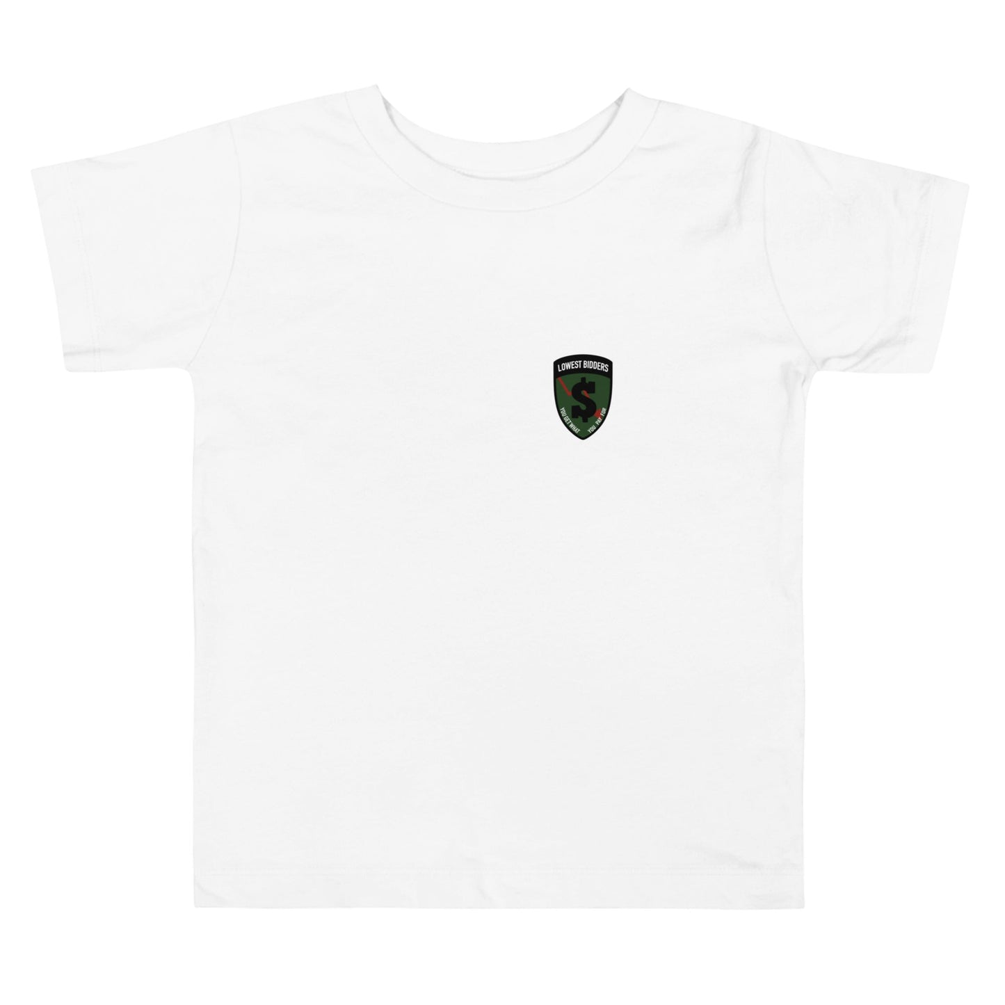 Performance | Toddler T-Shirt | The Lowest Bidders | Shield Logo