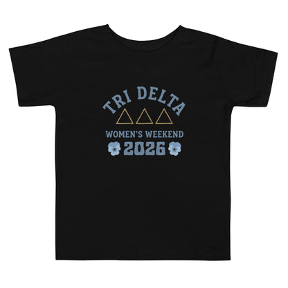 Performance | Toddler T-Shirt | Tri Delta Epsilon | Sisterhood Script Logo
