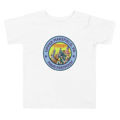 Performance | Toddler T-Shirt | Upper Makefield Mavs Fastpitch | Crossing Badge Logo