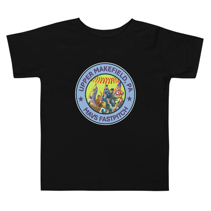 Performance | Toddler T-Shirt | Upper Makefield Mavs Fastpitch | Crossing Badge Logo