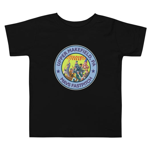 Performance | Toddler T-Shirt | Upper Makefield Mavs Fastpitch | Crossing Badge Logo