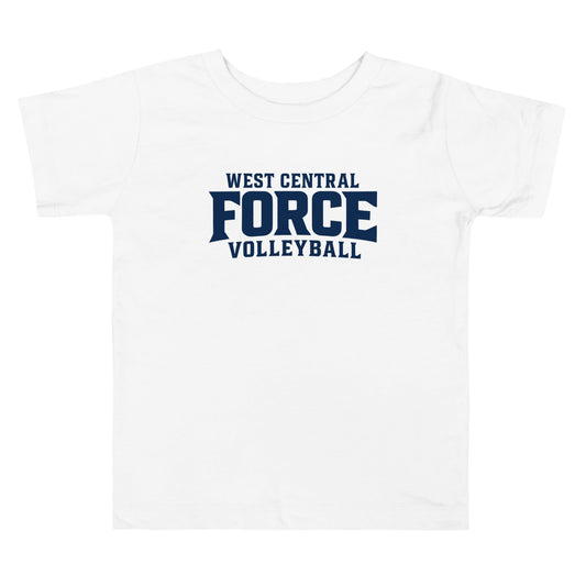 Performance | Toddler T-Shirt | West Central Force Volleyball | Blue Logo
