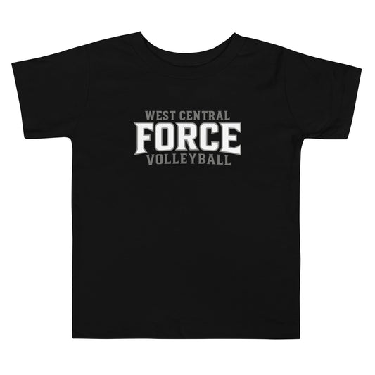 Performance | Toddler T-Shirt | West Central Force Volleyball | Grey Logo