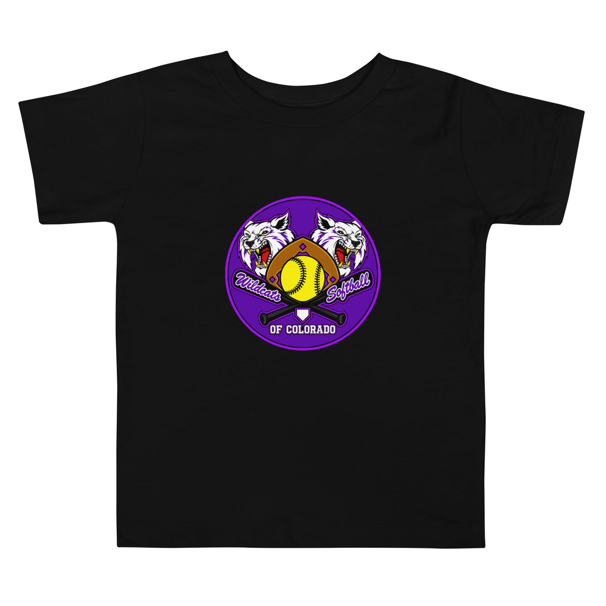 Performance | Toddler T-Shirt | Wildcats Softball | Badge Logo