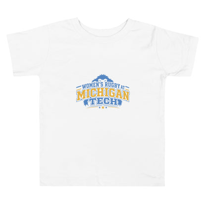 Performance | Toddler T-Shirt | Women’s Rugby at Michigan Tech | Varsity Crest Logo