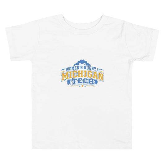Performance | Toddler T-Shirt | Women’s Rugby at Michigan Tech | Varsity Crest Logo