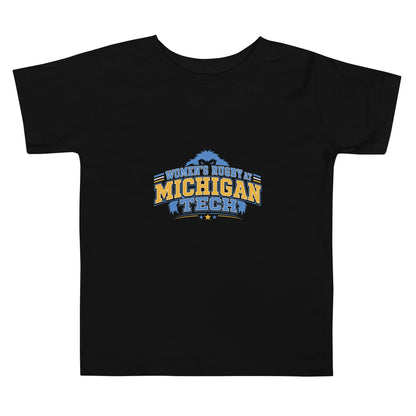 Performance | Toddler T-Shirt | Women’s Rugby at Michigan Tech | Varsity Crest Logo