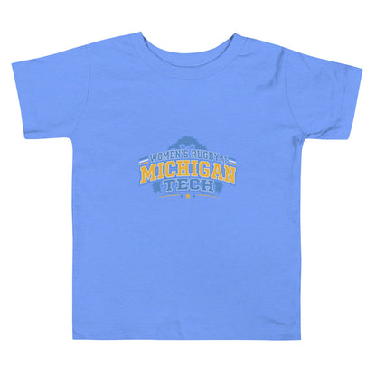Performance | Toddler T-Shirt | Women’s Rugby at Michigan Tech | Varsity Crest Logo