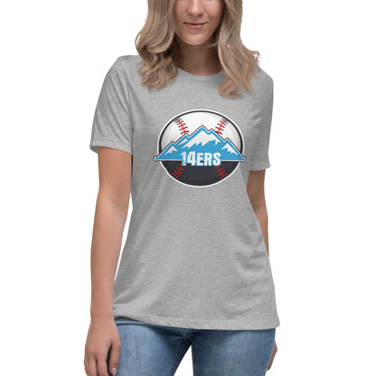Performance | Women's Relaxed T Shirt | 14ers Baseball | Athletics Logo