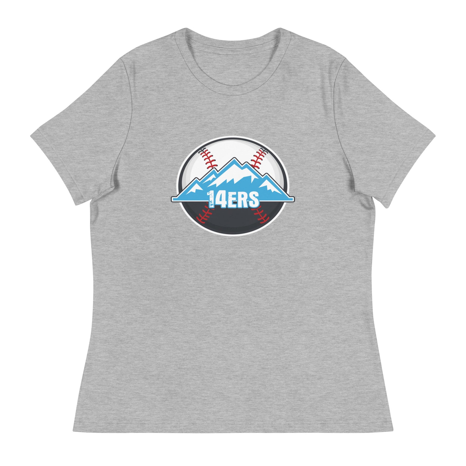 Performance | Women's Relaxed T Shirt | 14ers Baseball | Athletics Logo