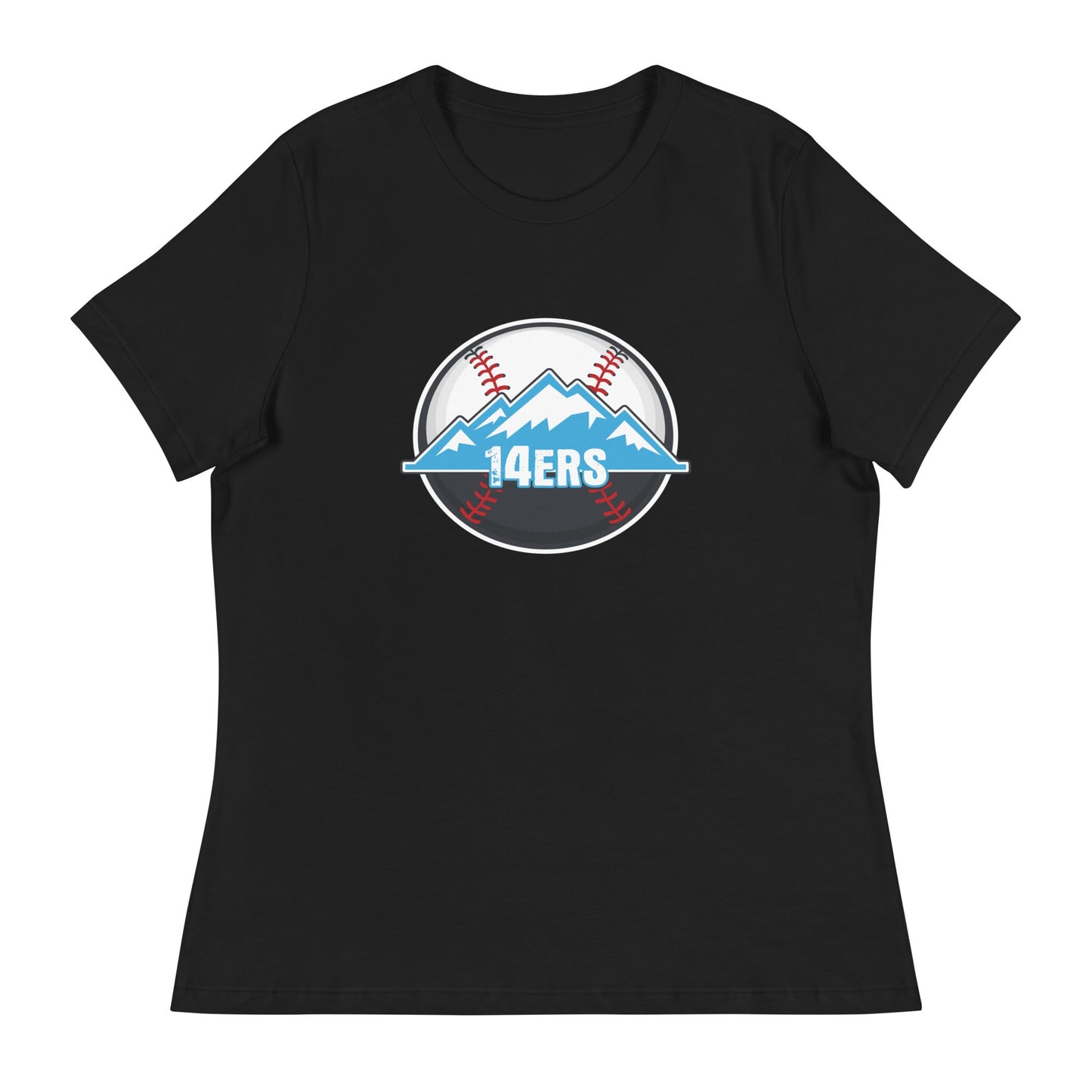 Performance | Women's Relaxed T Shirt | 14ers Baseball | Athletics Logo