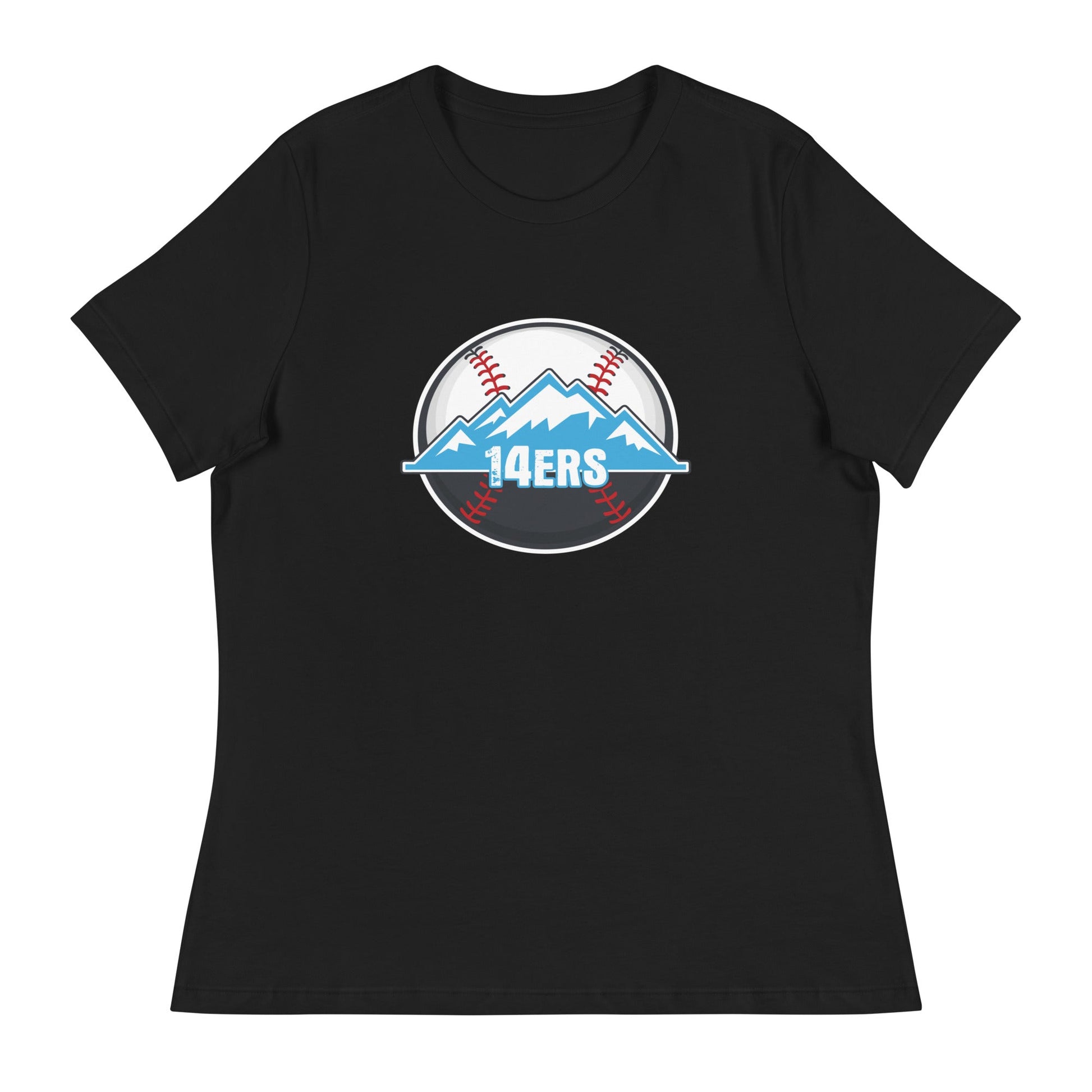 Performance | Women's Relaxed T Shirt | 14ers Baseball | Athletics Logo