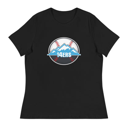 Performance | Women's Relaxed T Shirt | 14ers Baseball | Athletics Logo