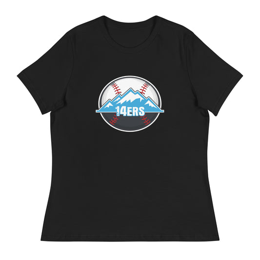 Performance | Women's Relaxed T Shirt | 14ers Baseball | Athletics Logo