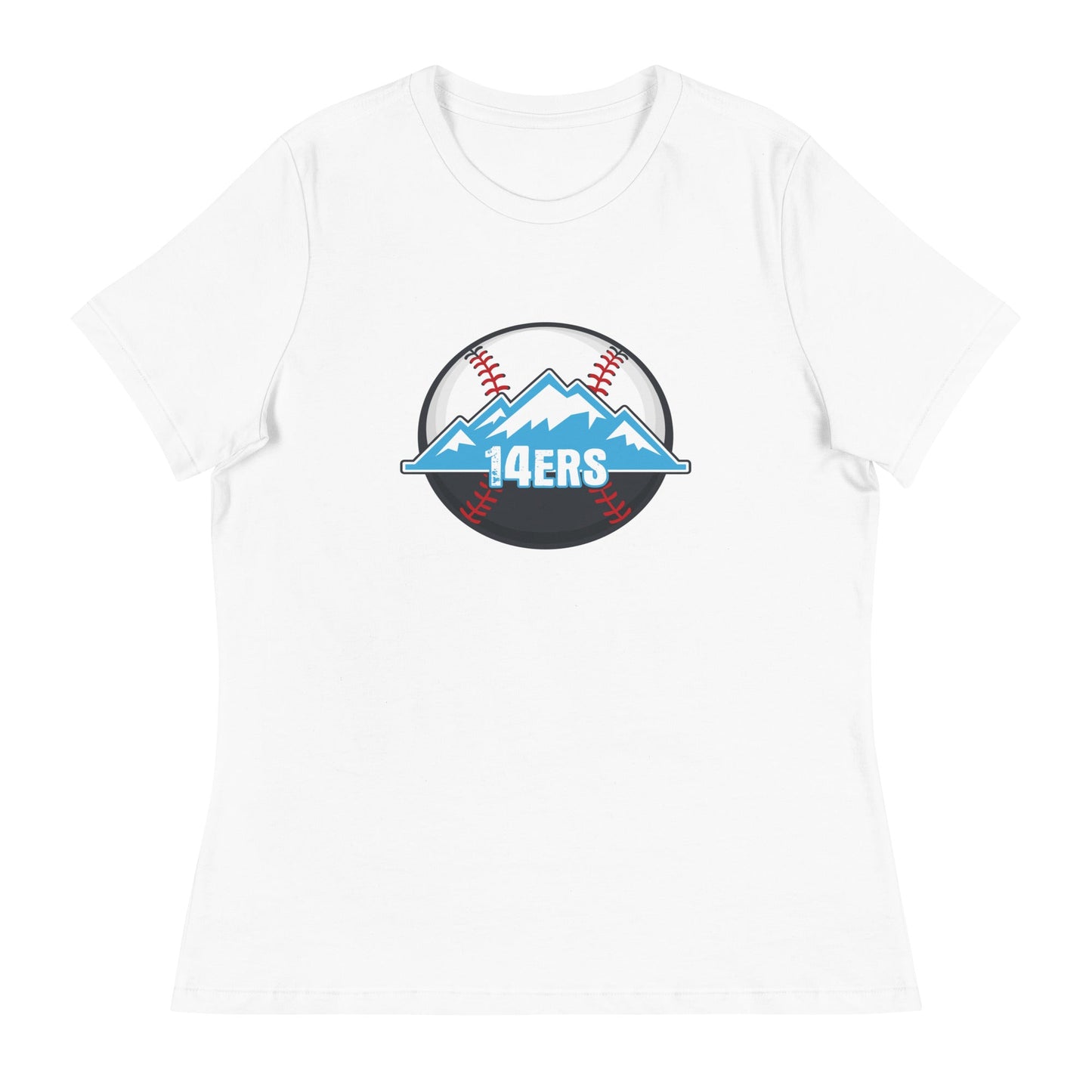Performance | Women's Relaxed T Shirt | 14ers Baseball | Athletics Logo