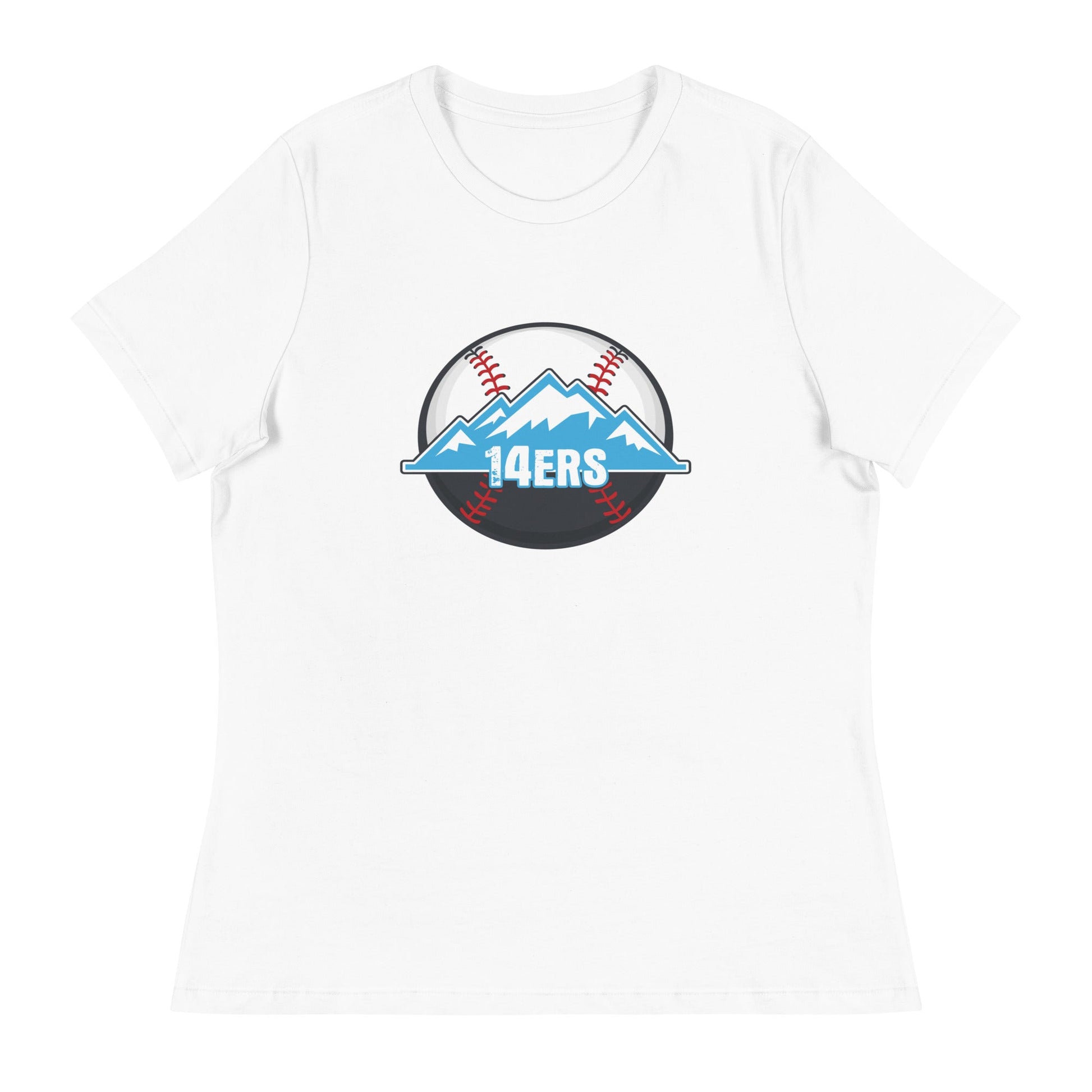 Performance | Women's Relaxed T Shirt | 14ers Baseball | Athletics Logo