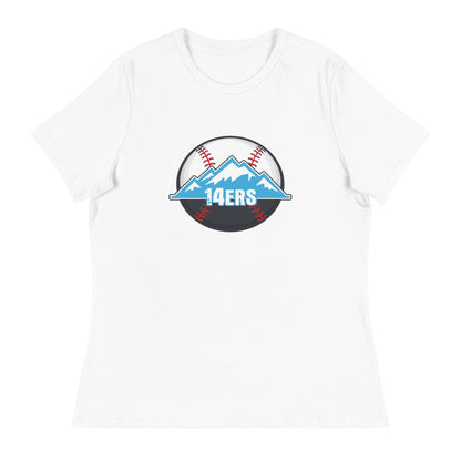 Performance | Women's Relaxed T Shirt | 14ers Baseball | Athletics Logo