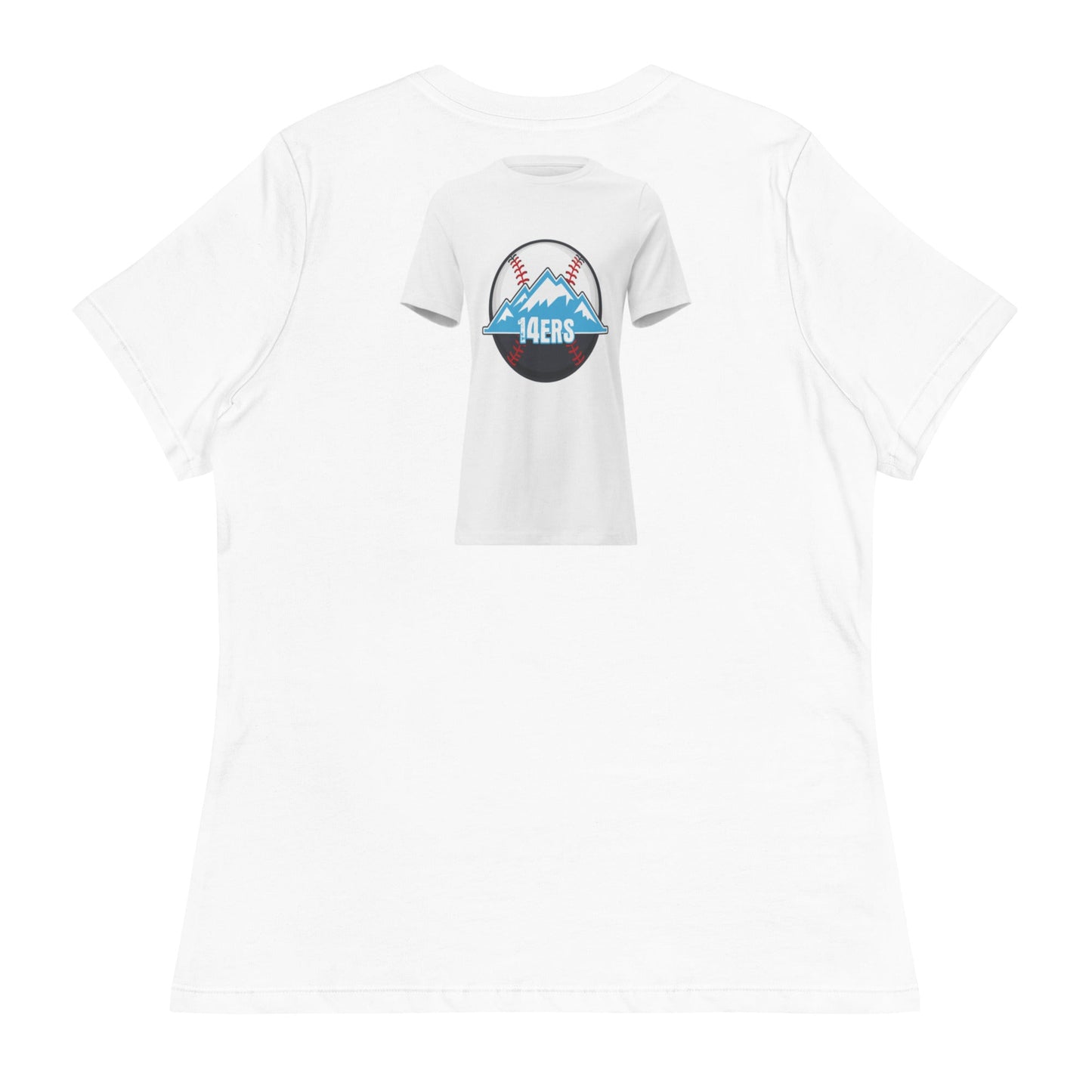 Performance | Women's Relaxed T Shirt | 14ers Baseball | Athletics Logo