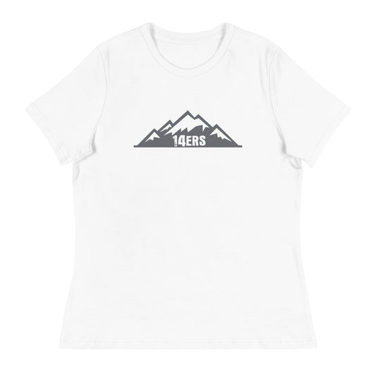 Performance | Women's Relaxed T Shirt | 14ers Baseball | Grey Logo