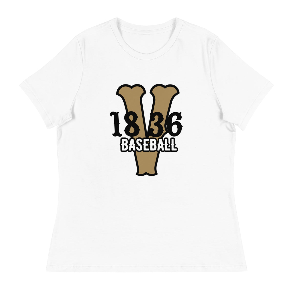 Performance | Women's Relaxed T Shirt | 1836 Volunteers Baseball | Crest Logo