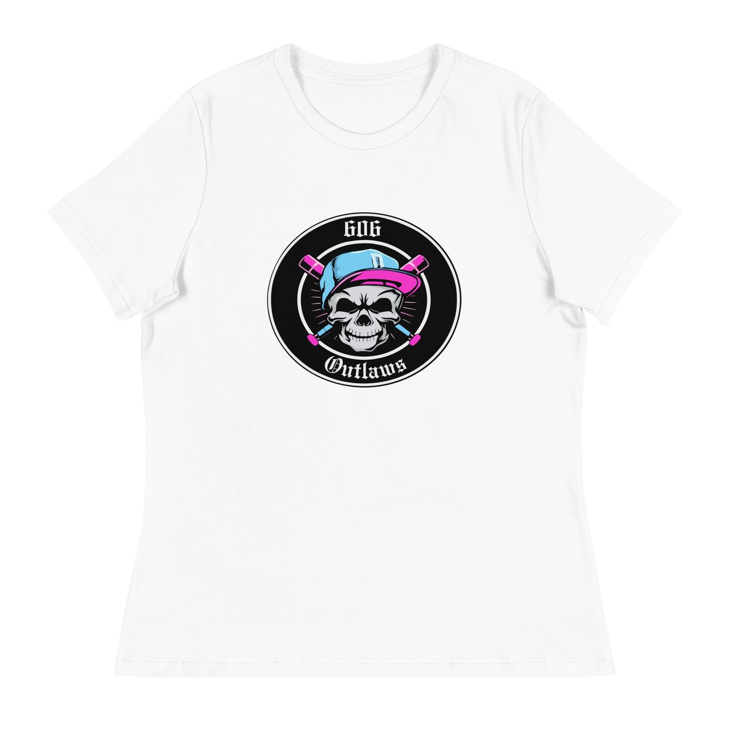 Performance | Women's Relaxed T Shirt | 606 Outlaws Baseball | Badge Logo