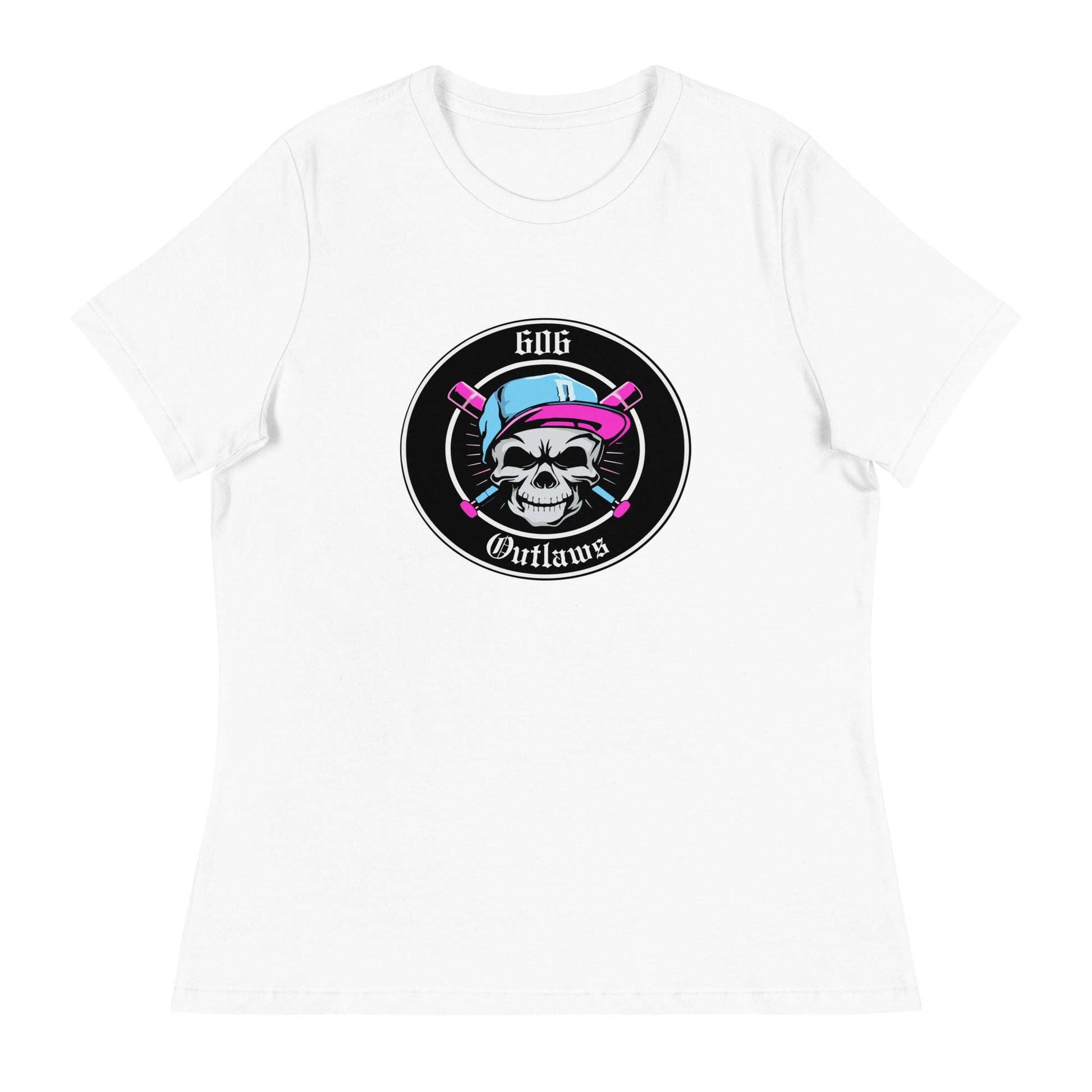 Performance | Women's Relaxed T Shirt | 606 Outlaws Baseball | Badge Logo