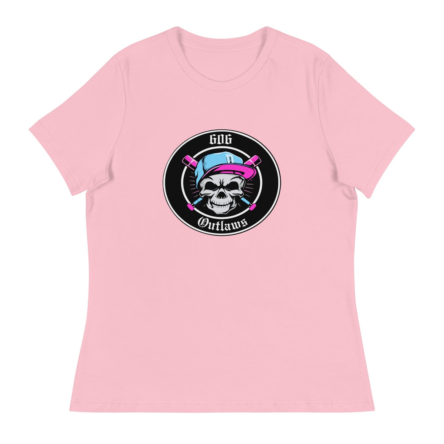 Performance | Women's Relaxed T Shirt | 606 Outlaws Baseball | Badge Logo