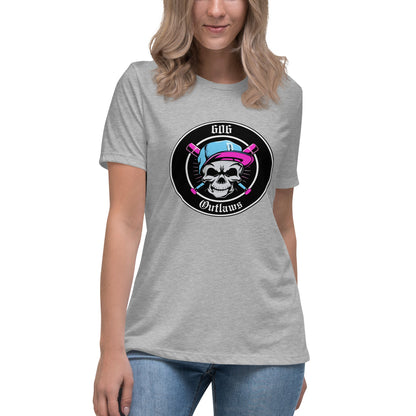 Performance | Women's Relaxed T Shirt | 606 Outlaws Baseball | Badge Logo