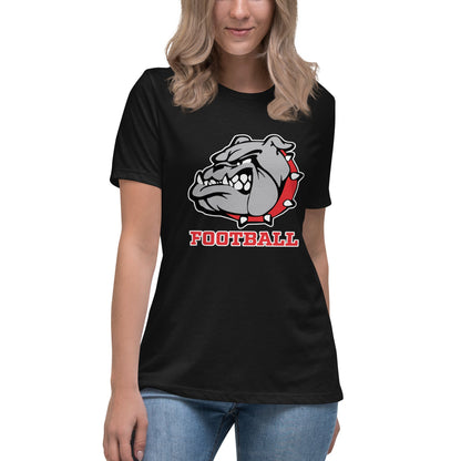 Performance | Women's Relaxed T Shirt | 6th Grade Bulldogs Team | Football Logo