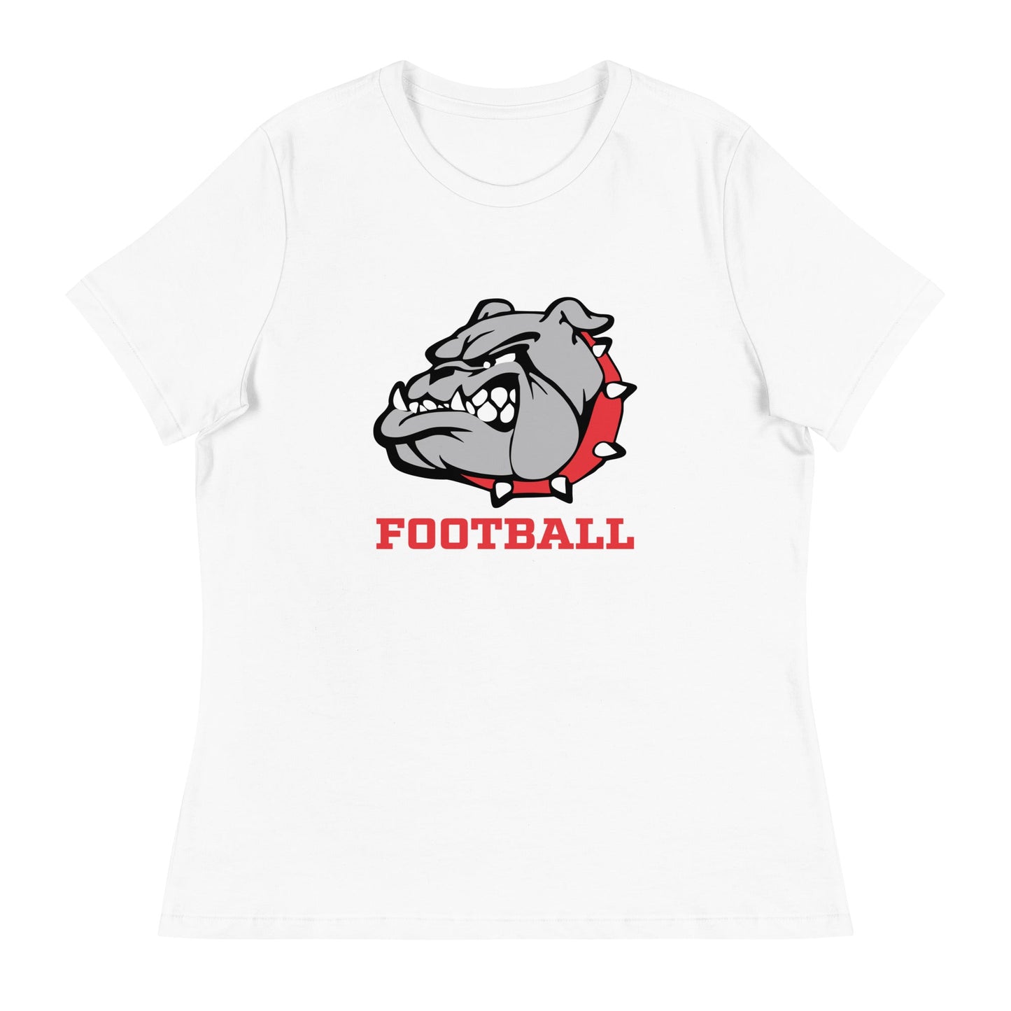 Performance | Women's Relaxed T Shirt | 6th Grade Bulldogs Team | Football Logo