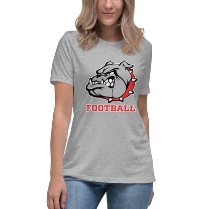 Performance | Women's Relaxed T Shirt | 6th Grade Bulldogs Team | Football Logo