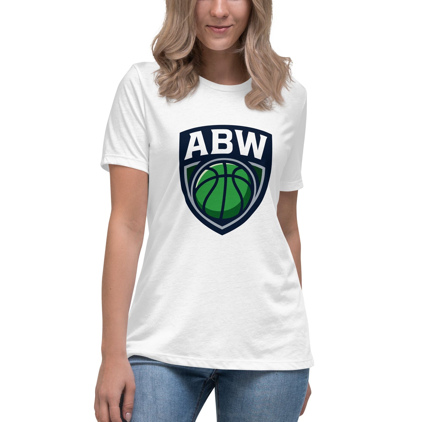 Performance | Women's Relaxed T Shirt | A Better Way Basketball Program | Shield Logo