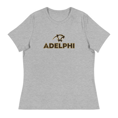 Performance | Women's Relaxed T Shirt | Adelphi Womens Soccer | Apex Panther Logo
