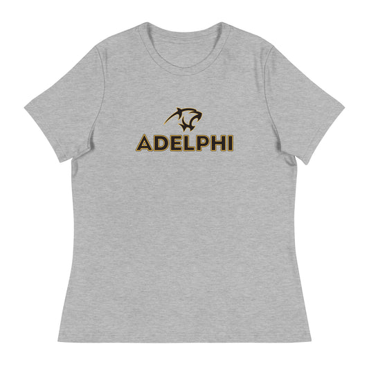 Performance | Women's Relaxed T Shirt | Adelphi Womens Soccer | Apex Panther Logo
