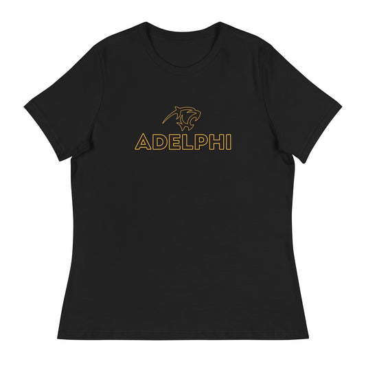 Performance | Women's Relaxed T Shirt | Adelphi Womens Soccer | Apex Panther Logo