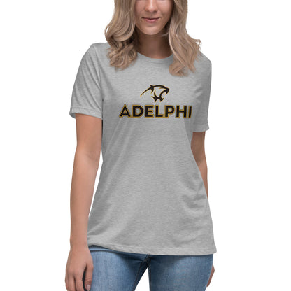 Performance | Women's Relaxed T Shirt | Adelphi Womens Soccer | Apex Panther Logo