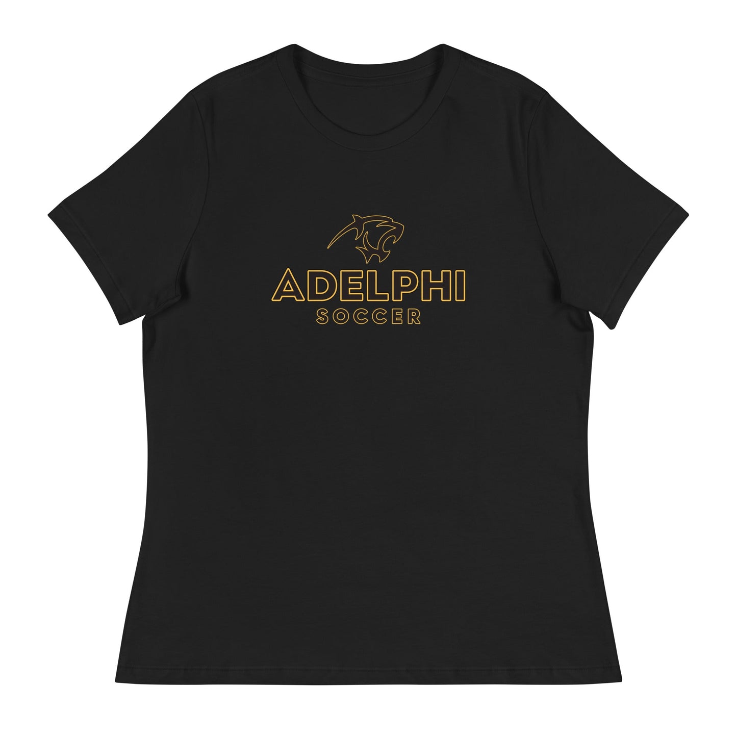 Performance | Women's Relaxed T Shirt | Adelphi Womens Soccer | Vanguard Mark Logo