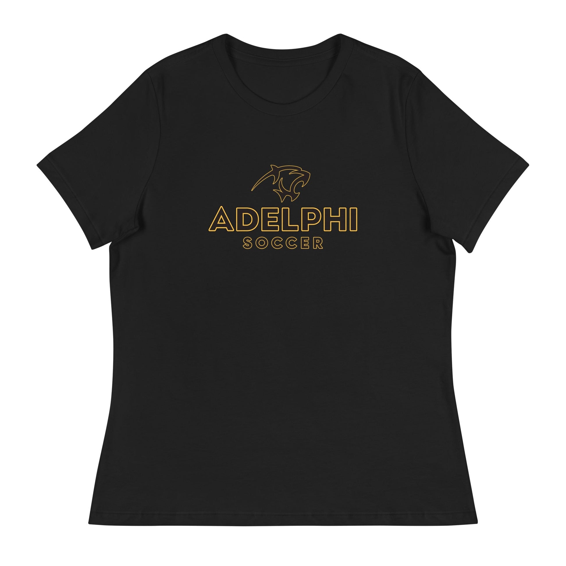 Performance | Women's Relaxed T Shirt | Adelphi Womens Soccer | Vanguard Mark Logo