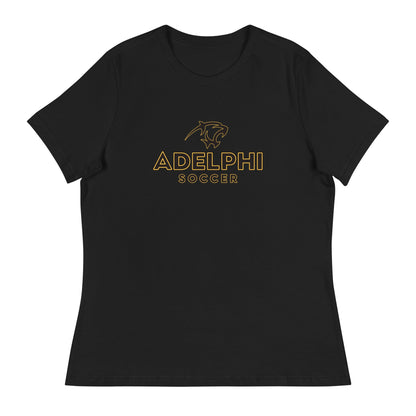 Performance | Women's Relaxed T Shirt | Adelphi Womens Soccer | Vanguard Mark Logo