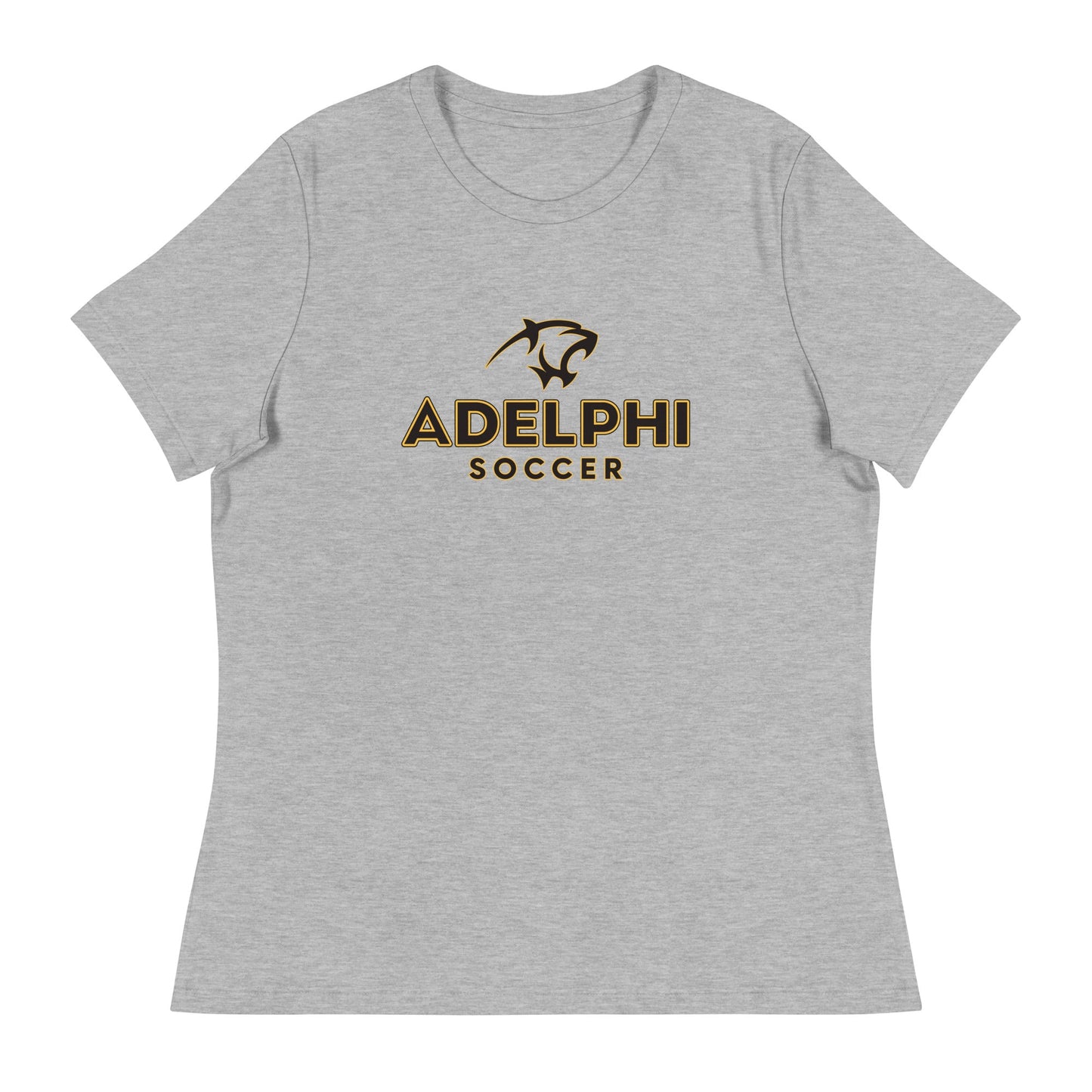 Performance | Women's Relaxed T Shirt | Adelphi Womens Soccer | Vanguard Mark Logo