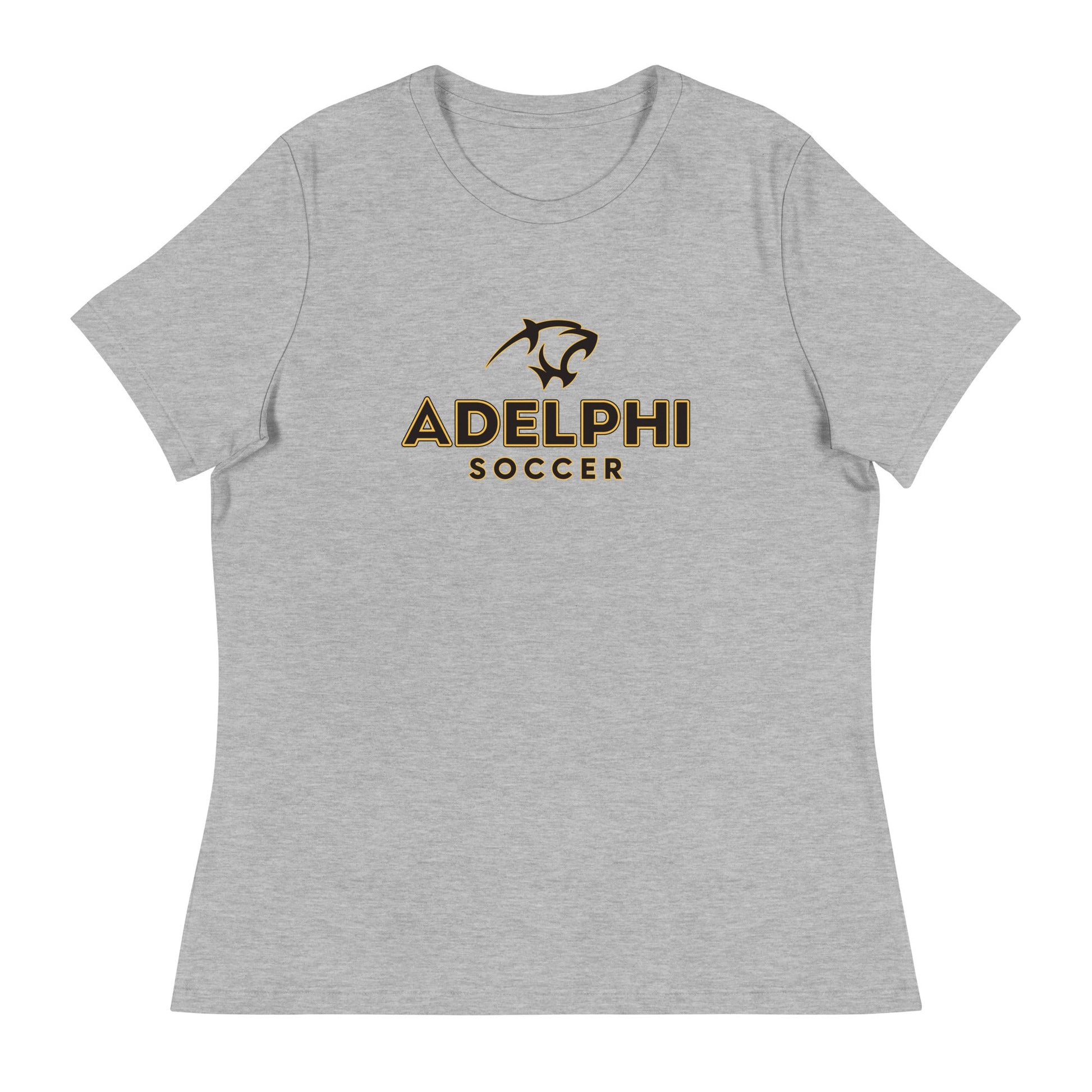 Performance | Women's Relaxed T Shirt | Adelphi Womens Soccer | Vanguard Mark Logo