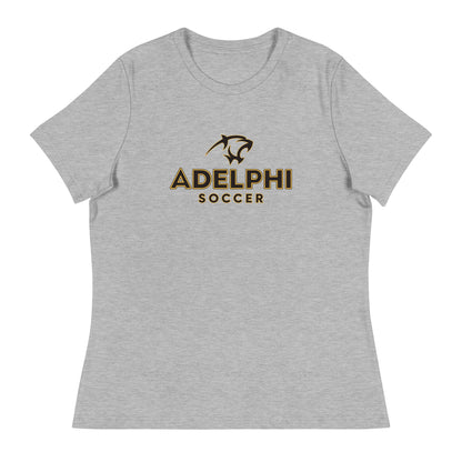 Performance | Women's Relaxed T Shirt | Adelphi Womens Soccer | Vanguard Mark Logo
