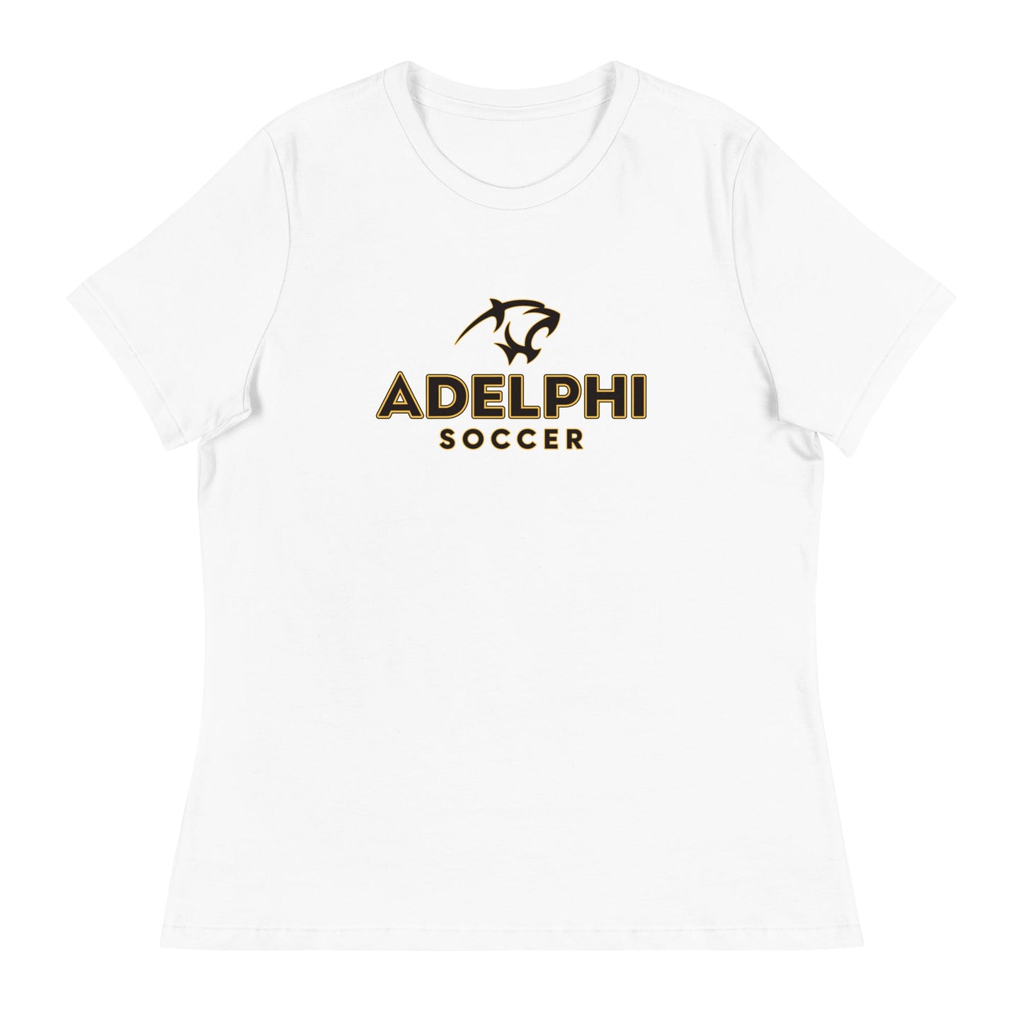 Performance | Women's Relaxed T Shirt | Adelphi Womens Soccer | Vanguard Mark Logo