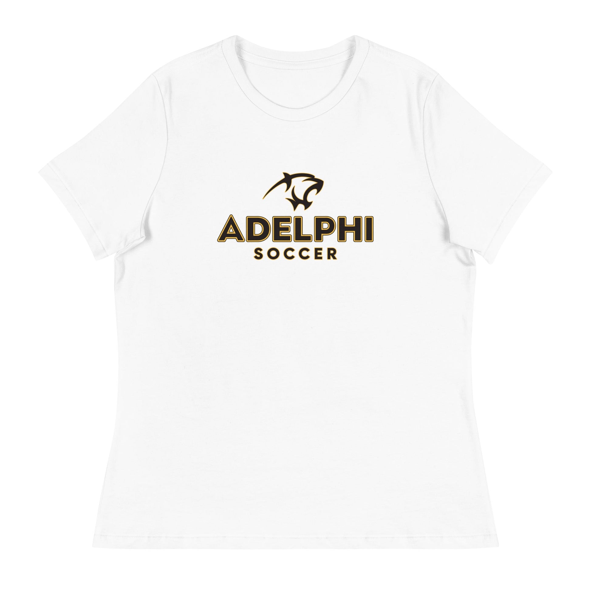 Performance | Women's Relaxed T Shirt | Adelphi Womens Soccer | Vanguard Mark Logo