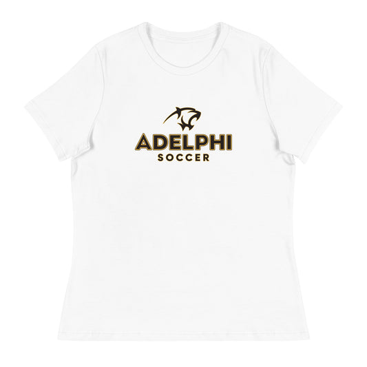 Performance | Women's Relaxed T Shirt | Adelphi Womens Soccer | Vanguard Mark Logo