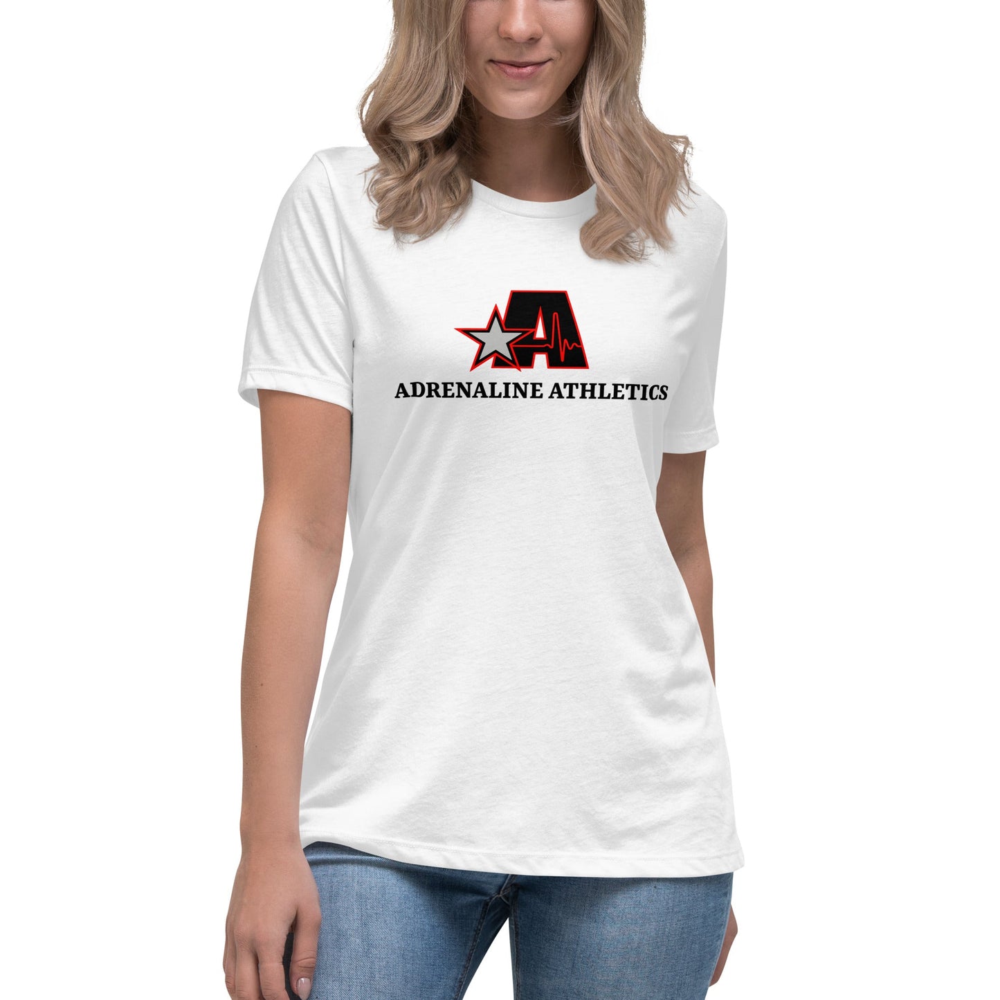 Performance | Women's Relaxed T Shirt | Adrenaline Athletics | Block A Logo