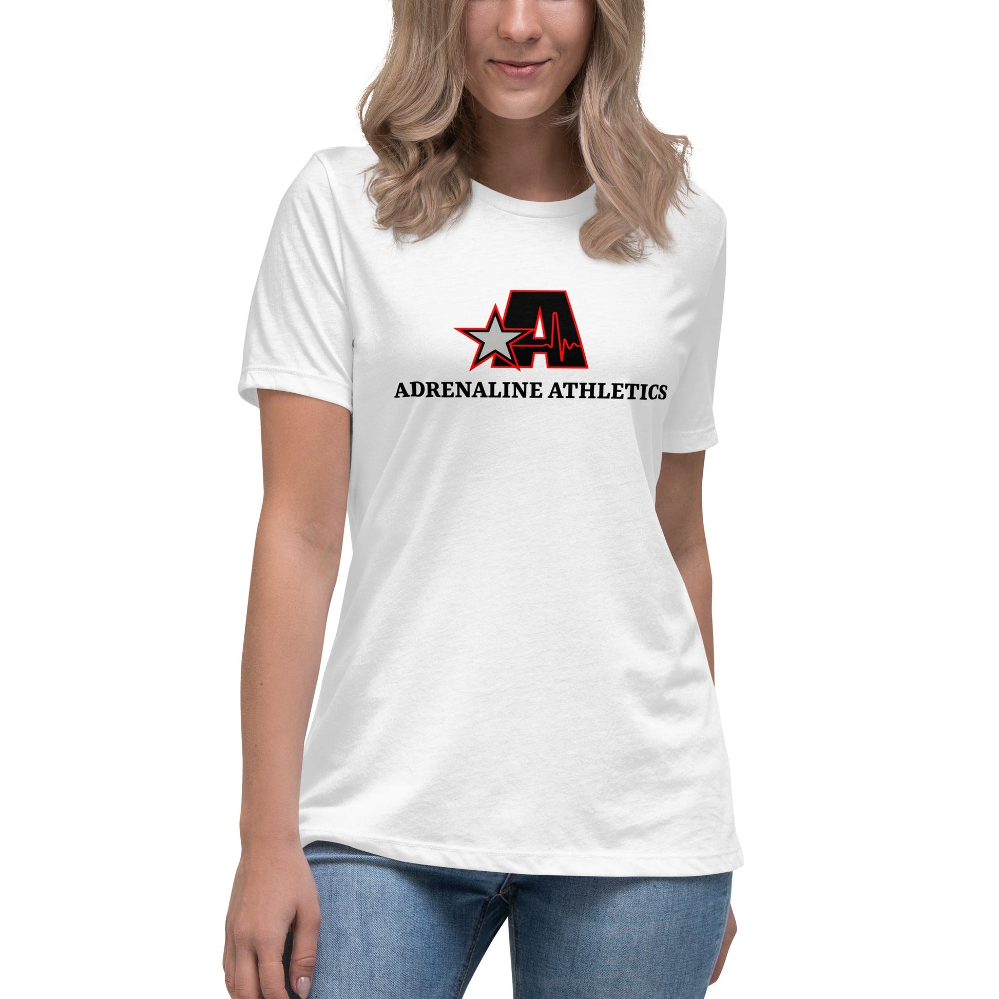 Performance | Women's Relaxed T Shirt | Adrenaline Athletics | Block A Logo